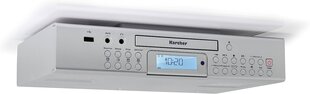 Karcher RA 2050 Unterbauradio (FM Radio, CD Player, USB, USB зарядное устройство, таймер обратного отсчета, пульт дистанционного управления) Серебро цена и информация | Радиоприемники и будильники | pigu.lt