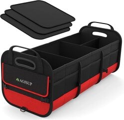 Aojsup XXL Premium bagažinės krepšys, 95l, raudona kaina ir informacija | Krepšiai, telefonų laikikliai | pigu.lt