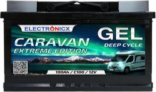 Гелевая батарея 12 В 100AH ​​Electronicx Caravan Extreme Edition Солнечный батарея 12 В батарея 12 В Солнечные батареи. Аккумулятор 12 В караван батарея мотоцикл. Желтая батарея 12 В 100 -АНА Солнечная батарея. цена и информация | Akumuliatoriai | pigu.lt