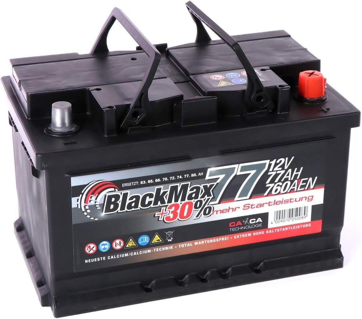 Akumuliatorius Blackmax, 12V 77Ah 760A kaina ir informacija | Akumuliatoriai | pigu.lt