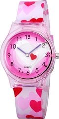 Zeger Analog Clock Детские наручные часы Girl Watch Watch Sport Водонепроницаемый симпатичный сердечный отбор для сердца мультфильм. цена и информация | Аксессуары для детей | pigu.lt