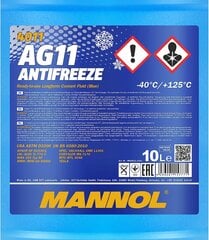 Aušinimo skystis Mannol AG11-40, 10l kaina ir informacija | Langų ir aušinimo skysčiai | pigu.lt