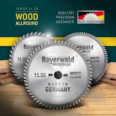 Bayerwald - HM Kreitlatt - Ø 450 x 4 x 30 | Z = 66 UW | Серия 11.55 - объяснение продольных и перекрестных серий в деревянных/деревянных материалах цена и информация | Механические инструменты | pigu.lt