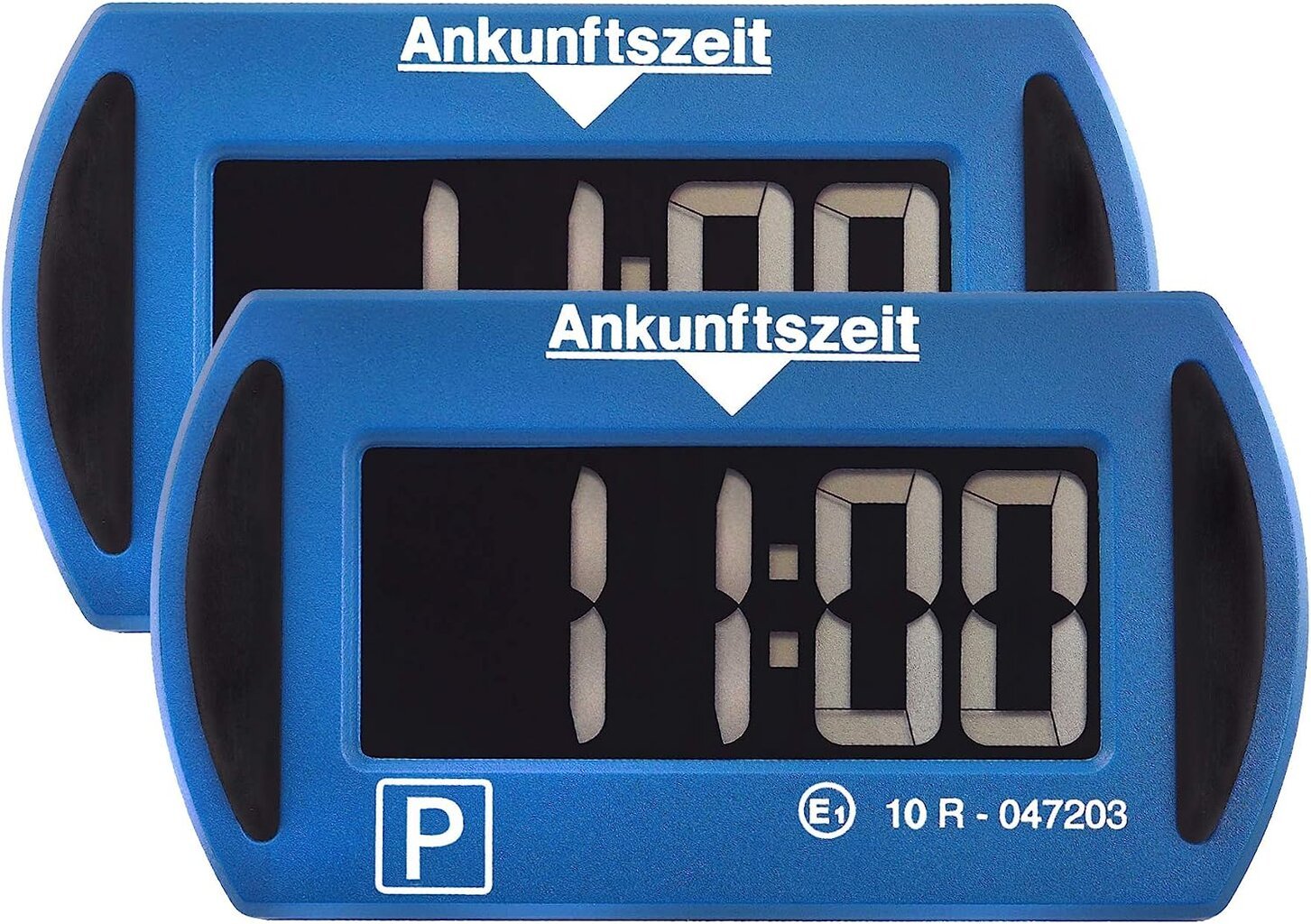 Skaitmeninis automobilių stovėjimo matuoklis 2x Park Mini Blue Electronic Parking Disc su oficialiu patvirtinimu, 2 dalių komplektas kaina ir informacija | Auto reikmenys | pigu.lt