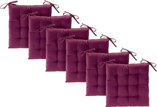 Etérea Basic Seat Cushion, подушка стула с связками,  40x40 см, Bordeauxx цена и информация | Подушки, наволочки, чехлы | pigu.lt