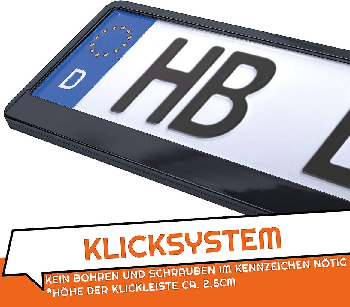 Numerių laikiklis L&P A164 2 STK, 2vnt. kaina ir informacija | Auto reikmenys | pigu.lt