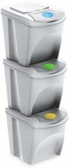 Информация о приборной панели отходов системы разрезания отходов 75L - 3x25L Контейнер Sorti Box Sorter Sorter 3 цвета продаж RG (белый) цена и информация | Мусорные баки | pigu.lt
