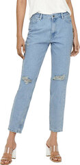Женские джинсы ONLJAGGER Mom Fit 15242370 Light Blue Denim цена и информация | Джинсы для женщин | pigu.lt
