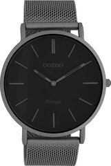 OZOO VINTAGE BRISTWATCH с нержавеющей стали Milanaise Metal Band 44 мм черная/Gunmetal C9928 B07LGFLKJ2 цена и информация | Мужские часы | pigu.lt