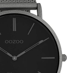 OZOO VINTAGE BRISTWATCH с нержавеющей стали Milanaise Metal Band 44 мм черная/Gunmetal C9928 B07LGFLKJ2 цена и информация | Мужские часы | pigu.lt