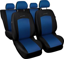 Carpendo Seat Covers Auto Set Autositz ссылки на черные и синие передние сиденья и задние сиденья с боковыми подушками безопасности - спортивная линия цена и информация | Автомобильные чехлы, аксессуары | pigu.lt