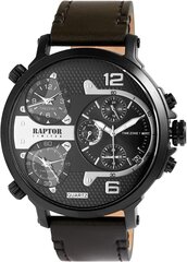 Raptor Limited Maxx Men's Clock Analog Quartz 3 часовые пояса RA20130 (темно -зеленый черный) B09XHPKCCQ цена и информация | Мужские часы | pigu.lt