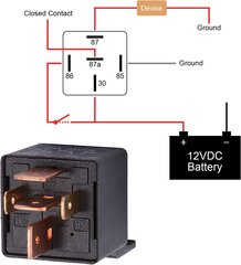 EHDIS 5 штук RELAIS 12V 80A 5 PIN -CAR RELAIS RELAPS SPDT для Auto Ruck Motor Boot Van Дополнительные фары замена реле. цена и информация | Автопринадлежности | pigu.lt