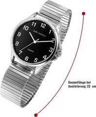 Просто посмотрите мужские часы из нержавеющей стали, элегантная классическая аналоговая кварцевая Quartz JW20161 (серебряный черный) B09476VMFK цена и информация | Мужские часы | pigu.lt