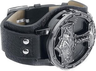 Etnox Time Thors Hammer Men Shistatches Черная синтетическая кожа, цинклегация Mjölnir, Rockwear B07Z9H9BQ7 цена и информация | Мужские часы | pigu.lt