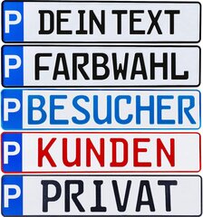Stovėjimo numerio ženklas Wish Number Plate P-REG kaina ir informacija | Auto reikmenys | pigu.lt
