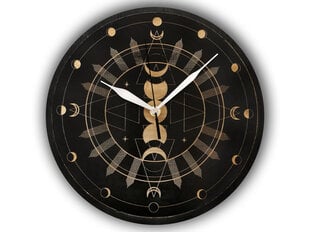 Sieninis laikrodis Okultinis mėnulis, 28 cm - Wolf Kult kaina ir informacija | Laikrodžiai | pigu.lt
