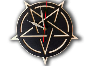Sieninis laikrodis Pentagrama, 28 cm - Wolf Kult kaina ir informacija | Laikrodžiai | pigu.lt
