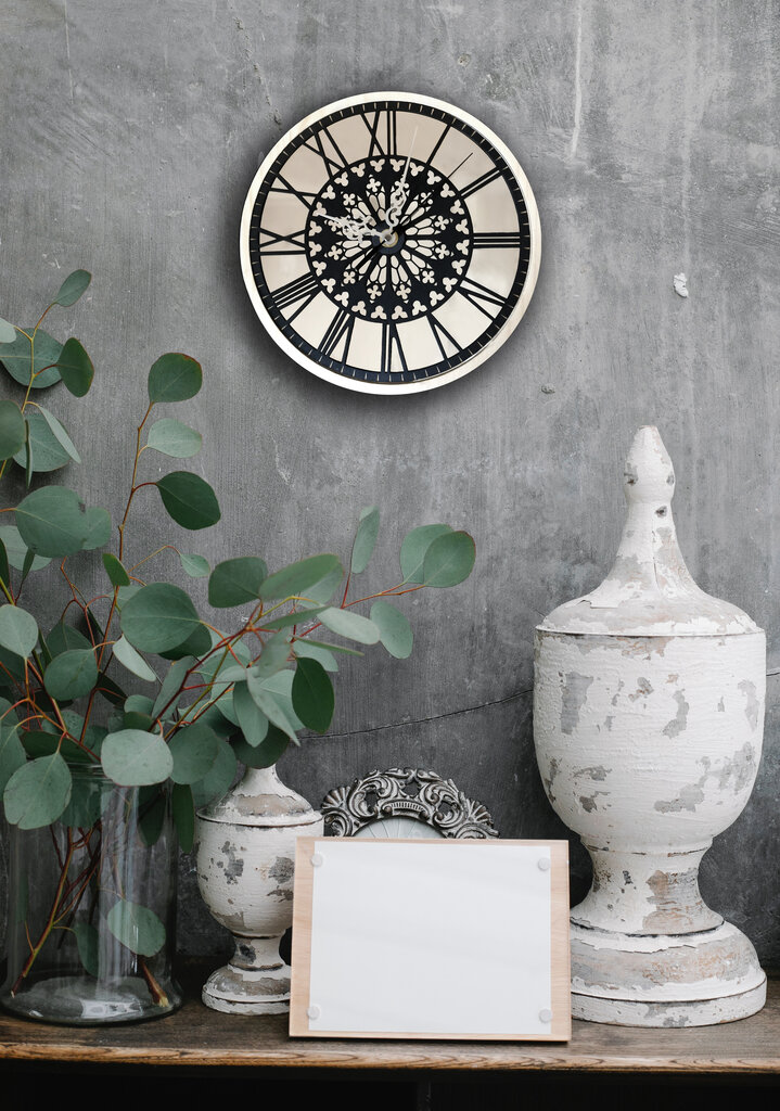 Sieninis laikrodis su veidrodžiu Gotika, 40 cm - Wolf Kult kaina ir informacija | Laikrodžiai | pigu.lt