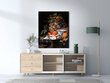 Reprodukcija Fruits and Oysters (Abraham Mignon), 40x35 cm цена и информация | Reprodukcijos, paveikslai | pigu.lt