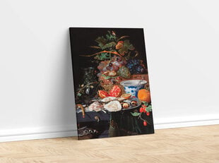 Reprodukcija Fruits and Oysters (Abraham Mignon), 100x80 cm kaina ir informacija | Reprodukcijos, paveikslai | pigu.lt