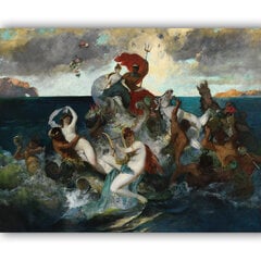 Репродукция Свадебная процессия Нептуна и Амфитриты, 40x35 см цена и информация | Репродукции, картины | pigu.lt