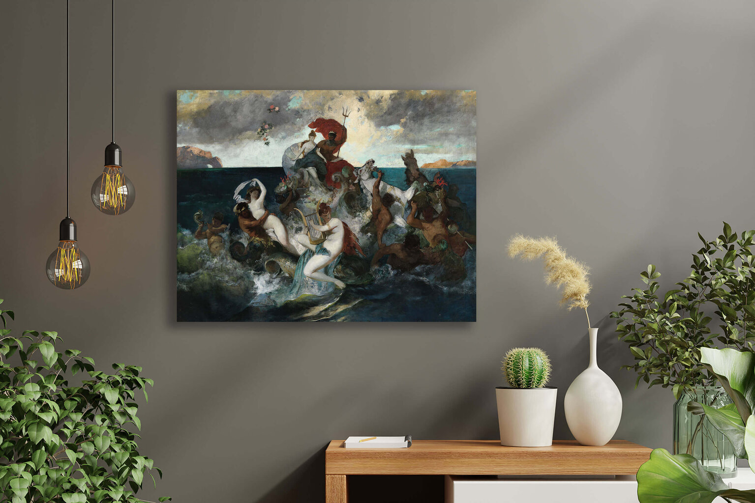 Reprodukcija Wedding procession of Neptune and Amphitrite, 80x65 cm цена и информация | Reprodukcijos, paveikslai | pigu.lt