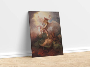Reprodukcija The Angel Binding Satan, 40x35 cm kaina ir informacija | Reprodukcijos, paveikslai | pigu.lt