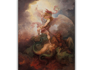Reprodukcija The Angel Binding Satan, 60x50 cm kaina ir informacija | Reprodukcijos, paveikslai | pigu.lt