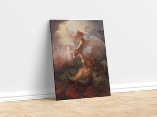 Reprodukcija The Angel Binding Satan, 100x80 cm kaina ir informacija | Reprodukcijos, paveikslai | pigu.lt