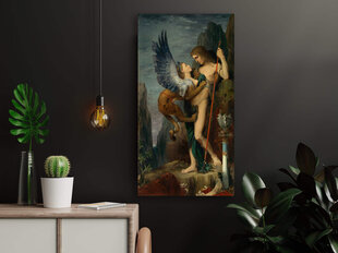 Reprodukcija Oedipus and The Sphinx (Gustave Moreau), 100x50 cm kaina ir informacija | Reprodukcijos, paveikslai | pigu.lt