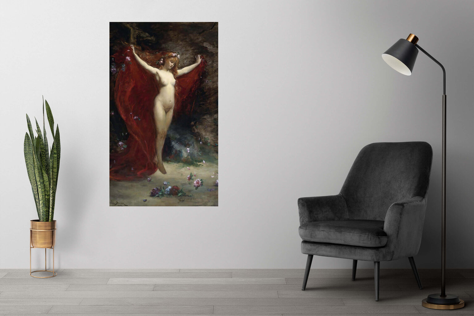Reprodukcija Vision (Carolus-Duran), 100x60 cm kaina ir informacija | Reprodukcijos, paveikslai | pigu.lt