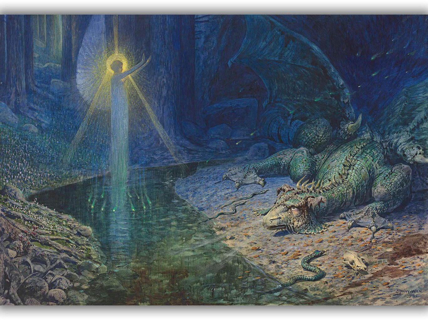 Reprodukcija An Allegory of Power (Georg Janny), 30x40 cm kaina ir informacija | Reprodukcijos, paveikslai | pigu.lt