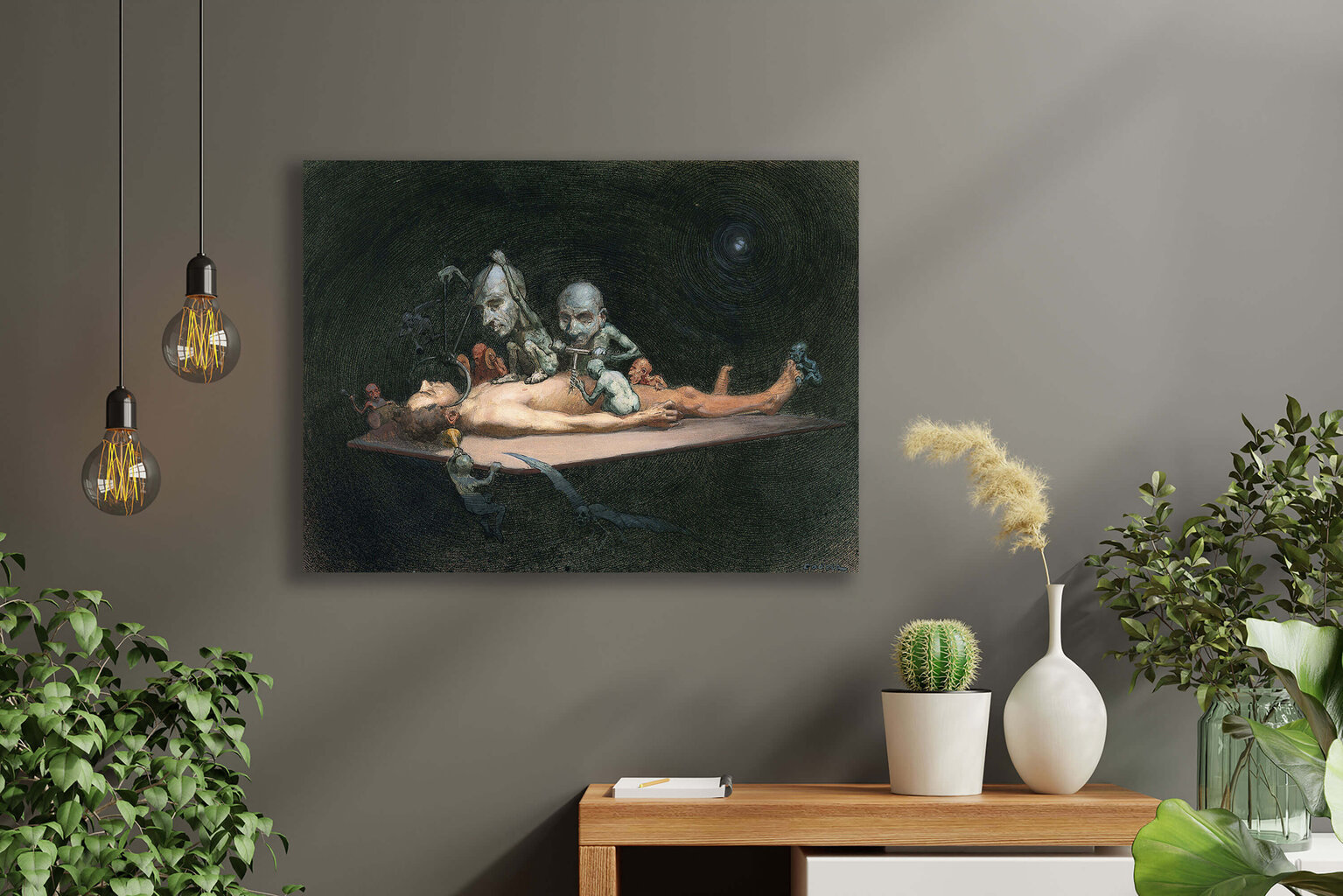 Reprodukcija Naked Man Lying on a Table, 40x60 cm цена и информация | Reprodukcijos, paveikslai | pigu.lt