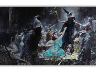 Reprodukcija The Souls At The Acheron (Adolf Hirémy-Hirschl), 80x50 cm kaina ir informacija | Reprodukcijos, paveikslai | pigu.lt