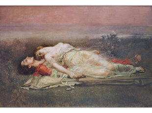 Reprodukcija Tristan and Isolde (Death) (Rogelio De Egusquiza), 30x40 cm kaina ir informacija | Reprodukcijos, paveikslai | pigu.lt