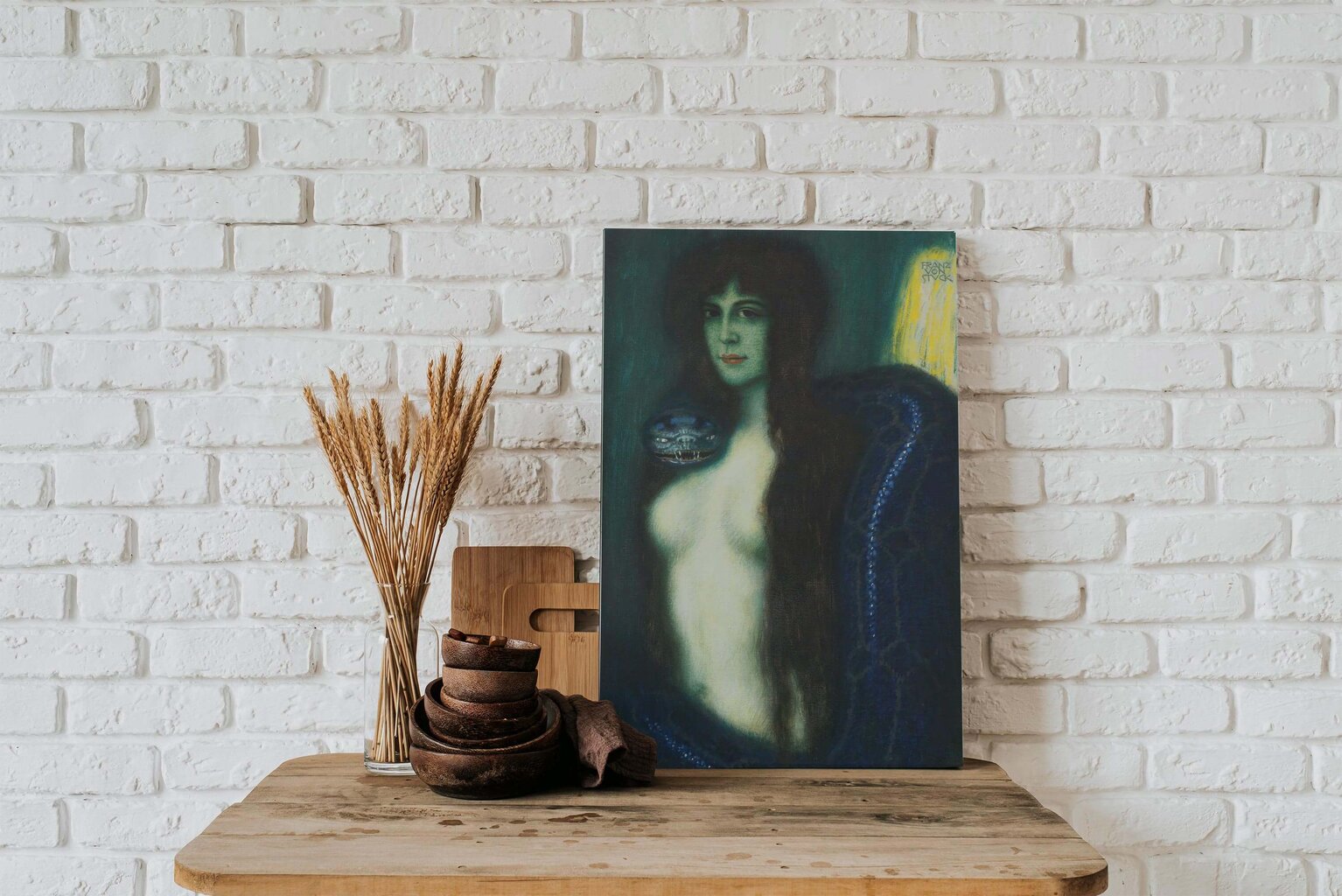 Reprodukcija The Sin (Franz von Stuck), 80x50 cm цена и информация | Reprodukcijos, paveikslai | pigu.lt