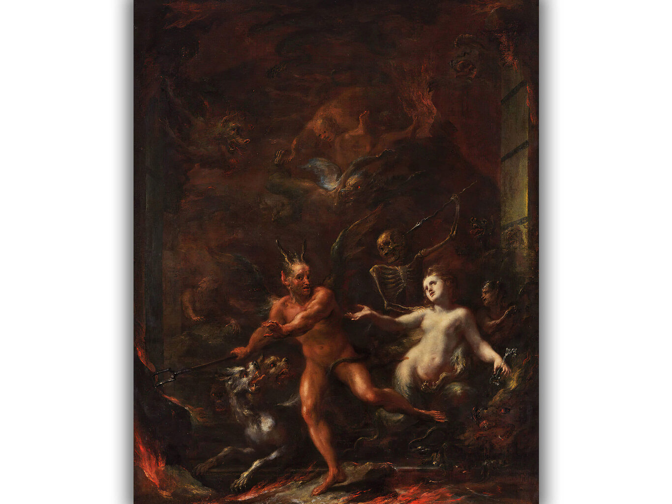 Reprodukcija Gates of Hell (Giacomo Del Po), 40x35 cm kaina ir informacija | Reprodukcijos, paveikslai | pigu.lt