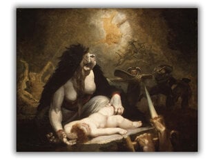 Reprodukcija The Night-Hag Visiting Lapland Witches (Henry Fuseli), 40x35 cm kaina ir informacija | Reprodukcijos, paveikslai | pigu.lt