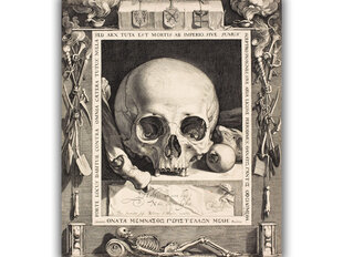 Reprodukcija Death’s Head (Jan Saenredam), 80x65 cm kaina ir informacija | Reprodukcijos, paveikslai | pigu.lt