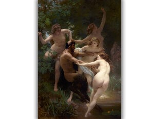 Reprodukcija Nymphs and Satyr (William Bouguereau), 40x60 cm kaina ir informacija | Reprodukcijos, paveikslai | pigu.lt