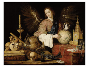 Reprodukcija Allegory of Vanity (Antonio de Pereda), 40x35 cm kaina ir informacija | Reprodukcijos, paveikslai | pigu.lt