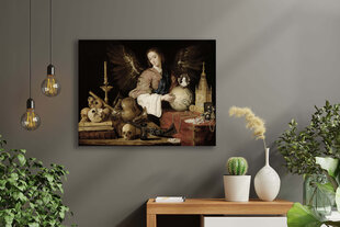 Репродукция Аллегория тщеславия (Антонио де Переда), 40x35 см цена и информация | Репродукции, картины | pigu.lt