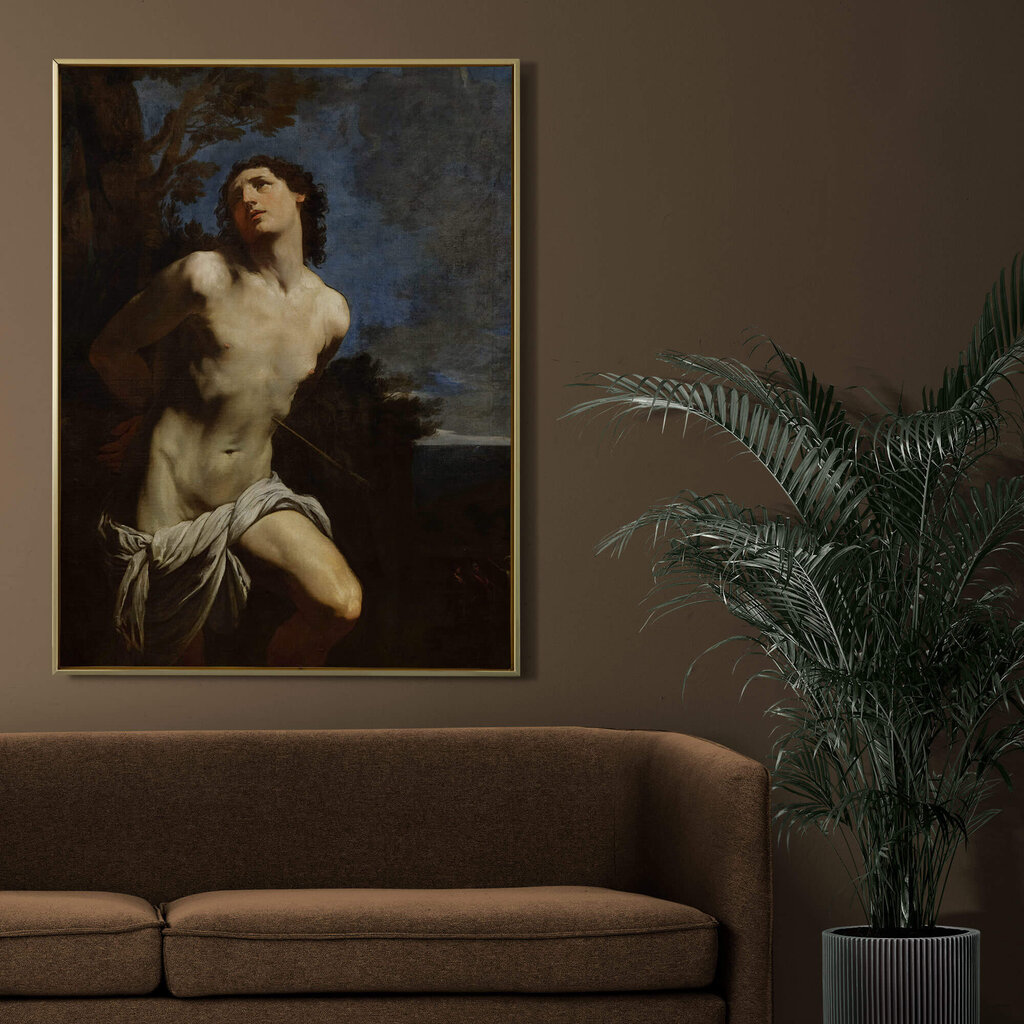 Reprodukcija Saint Sebastian (Guido Reni), 40x35 cm kaina ir informacija | Reprodukcijos, paveikslai | pigu.lt