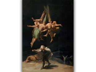 Reprodukcija Witches’ Flight (Francisco Goya), 30x40 cm kaina ir informacija | Reprodukcijos, paveikslai | pigu.lt