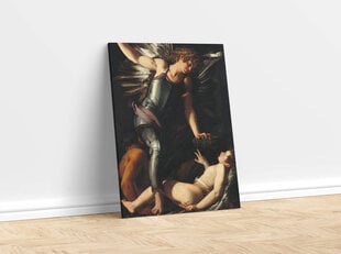 Reprodukcija The Divine Eros Defeats the Earthly Eros (Giovanni Baglione), 100x70 cm kaina ir informacija | Reprodukcijos, paveikslai | pigu.lt