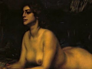 Reprodukcija Sphinx (Franz von Stuck), 60x30 cm kaina ir informacija | Reprodukcijos, paveikslai | pigu.lt