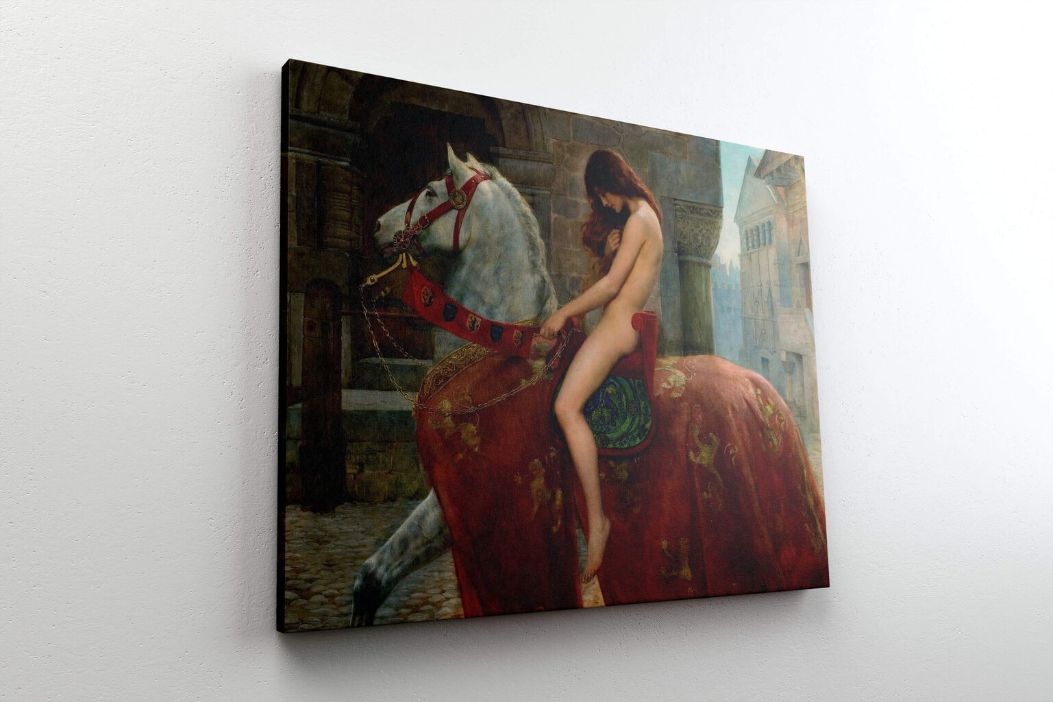 Reprodukcija Lady Godiva (John Collier), 40x35 cm kaina ir informacija | Reprodukcijos, paveikslai | pigu.lt