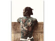 Paveikslas Nude photography of tattooed Japanese man (19a) (Kusakabe Kimbei), 40x35 cm kaina ir informacija | Reprodukcijos, paveikslai | pigu.lt