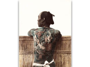 Paveikslas Nude photography of tattooed Japanese man (19a) (Kusakabe Kimbei), 60x50 cm kaina ir informacija | Reprodukcijos, paveikslai | pigu.lt